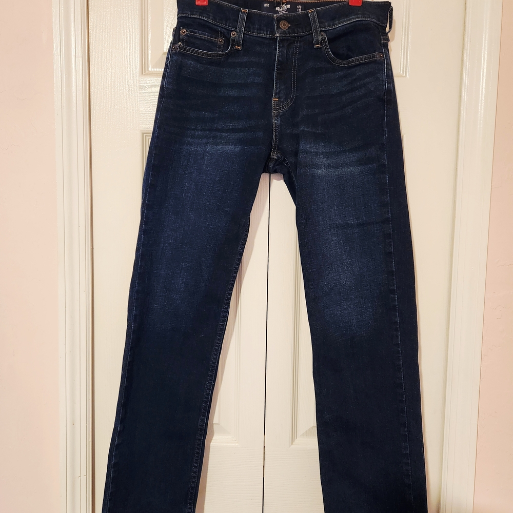 Hollister Dark Blue Straight Jeans